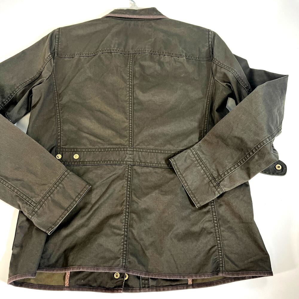 J Crew‎ Military Olive Green Button Gold Button Jacket Size S - Picture 2 of 16